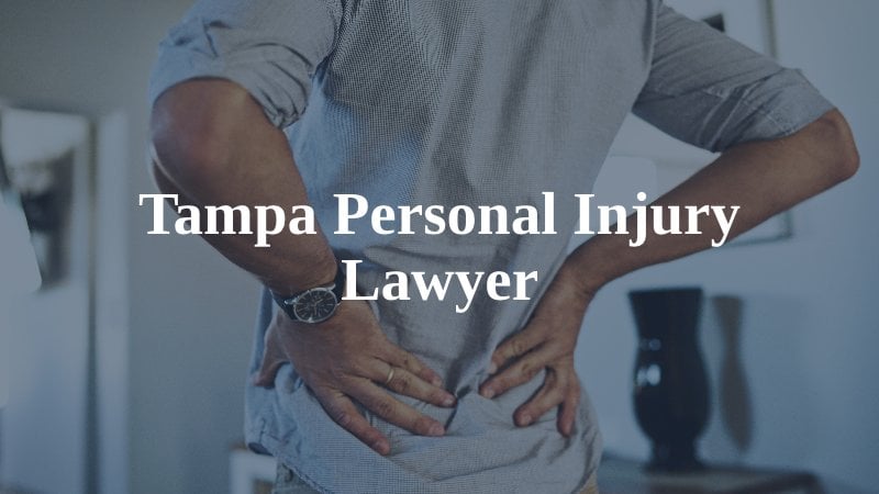Man suing over personal injury in Tampa, Florida. Captioned Tampa personal injury lawyers.