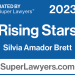 Silvia Amador Brett was rated a Rising Star by Super Lawyers in 2023.